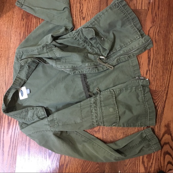 Olive green army jacket - Picture 1 of 2